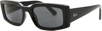 Ray-Ban Kiliane Bio Based Dark Grey Rectangular Unisex Sunglasses RB4395 667787 54