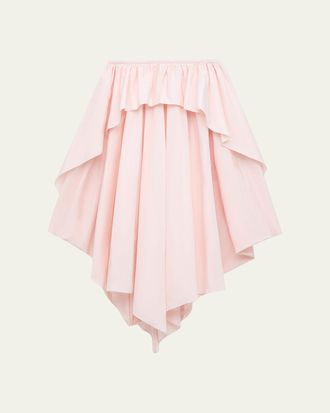 Loewe x Paulas Ibiza Layered Ruffle Cotton Midi Skirt