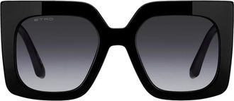 Etro 0075/S Zonnebril - Dames - Zonnebrillen - Zwart - 52 MM - Accessoires