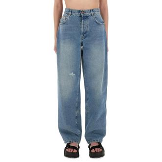 Moschino Vaqueros de corte holgado - Jeans - Mujer - Azul - M