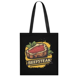 Generic Vintage Beefsteak Womens Tote Casual Shopping Bag Lightweight Shoulder Bags Hobos Handbag for Work Travel Daily 35x40cm