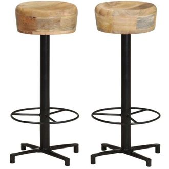 vidaXL Banks Bar 2 Pcs 76 Cm Mangueira Hose Wood - 202654