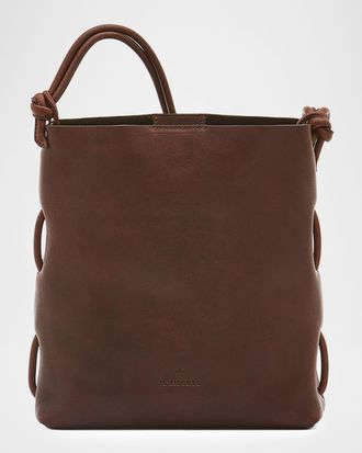 IL BISONTE Snodo Knot Leather Shoulder Bag