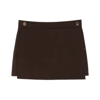 Sportmax Dames, Rokken, Bruin, Maat: S Viscose