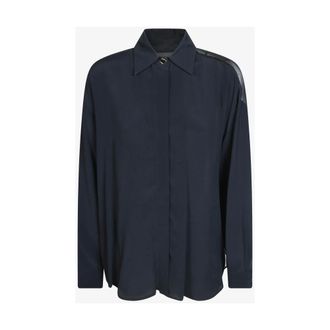Dondup Camisa de crep&eacute; de China de corte relajado - Blouses & Shirts - Mujer - Negro - L