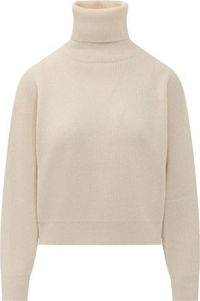Brunello Cucinelli Cashmere LS Turtleneck - Dames - Cashmere truien - Beige - L - Kasjmier - Truien & Vesten