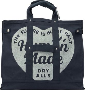 Human Made Travel Bag With Logo Travel & Sport Blu-Uomo