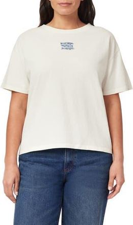 C&C California Toni Boxy Cotton Crop Tee in Antique White Sardine at Nordstrom Rack, Size X-Large