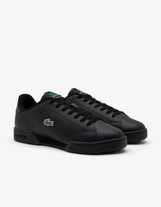 Lacoste Mens Lacoste Mens Carnaby Cup Sneakers - Black/Black 02H - Size: 10