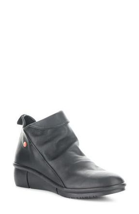Softinos Rara Wedge Bootie in 005 Black Smooth Lea at Nordstrom Rack, Size 10-10.5Us / 41Eu
