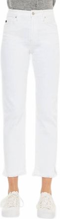 Kancan High Rise Slim Straight Jeans In White