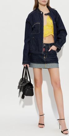 Dsquared2 Denim Skirt, Womens, Navy Blue