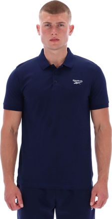Reebok Poloshirt REEBOK BLAZE EMBROIDERED SS POLO SHIRT, Herren, Gr. XXL, vector navy, Obermaterial: 100% Baumwolle, Rundhals, Shirts Poloshirt