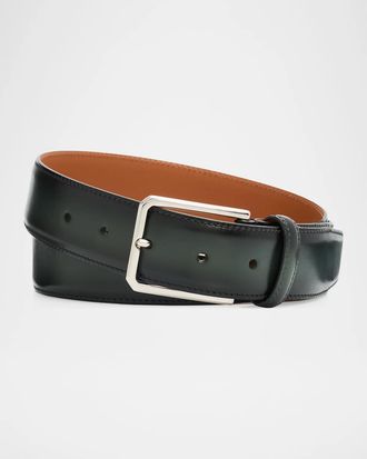 Santoni Men & apos;s Leather Belt
