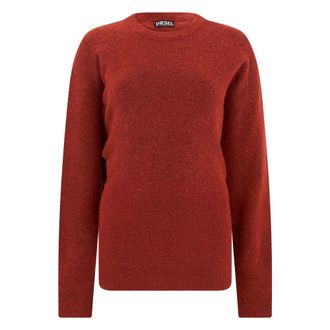 Diesel Trui met ronde hals - Dames - Truien - Rood - Maat: XS Wol