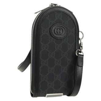Gucci Pre-owned Vintage Schoudertas - Dames - Pre-owned - Zwart - Maat: ONE Size Leer