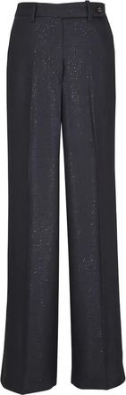 Kiton Pantaloni con glitter - Nero