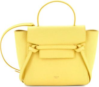 Celine Belt Bag Textured Leather Nano shoulder bag - Geel