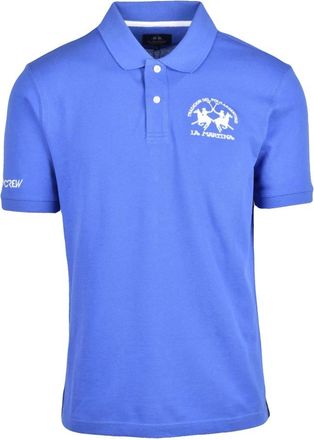 La Martina Tops, Heren, Blauw, L, Katoen, Polo