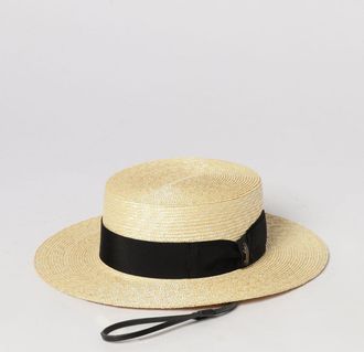Borsalino Cappello Magiostrina Treccia Paglia Tesa Media