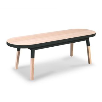 Mon Petit Meuble Fran&ccedil;ais Mesa de centro de madera maciza de fresno 140 cm