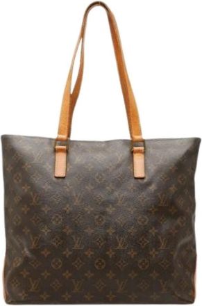 Louis Vuitton Pre-owned Monogram Tote Bag - Dames - Vintage Shopper - Bruin - ONE Size - Leer - Vintage