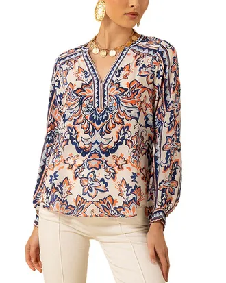 Hale Bob Hale Bob Silk Chaya Blouse
