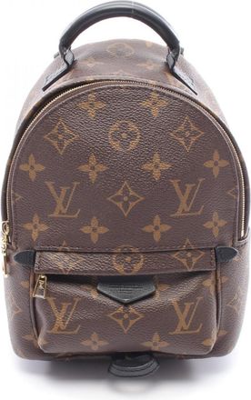 Louis Vuitton Black Brown Pvc Leather Backpack (Pre-Owned)
