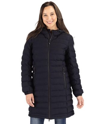 Cutter & Buck Mission Ridge Repreve Insulated Womens Long Full Zip Puffer Jacket