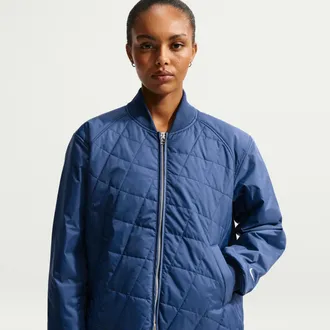 Nike Womens Nike Sportswear Loose Quilted Jacket in Blue | IF0342-461