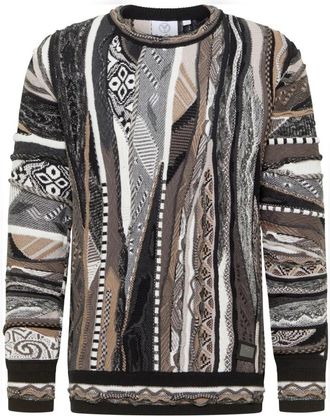 Carlo Colucci Sweatshirts - Heren - Ronde hals truien - Veelkleurig - S - Truien & Vesten