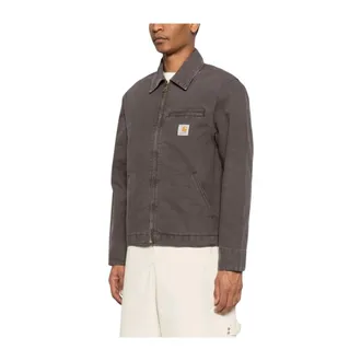 Carhartt Work in Progress Carhartt Wip, Denim Jackets, male, Brown, Size: XL Detroit Jacket