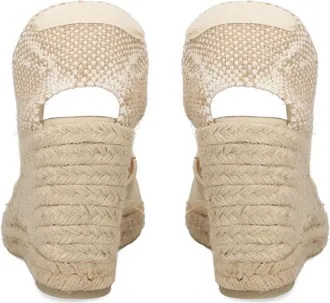Castaner 100% Cotton Espadrille Flat - Ivory