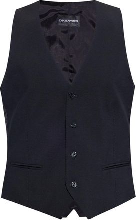 Emporio Armani Wollen gilet - Zwart