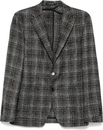 Tagliatore Jassen Grijs - Heren - Blazers - Grijs - 3XL - Wol - Jassen