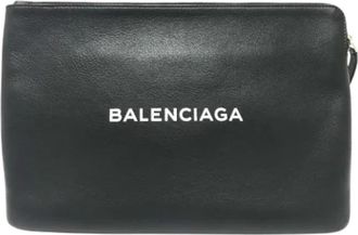 Balenciaga Pre-owned Clutches, female, Black, Size: ONE SIZE Pre-owned Leather balenciaga-bags