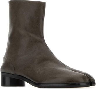 Maison Margiela Mens Tabi Ankle Boot Brown Tomaia Leather Cammello