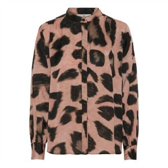 Karmamia Womens Cornelia Shirt In Blush Maxi Leo