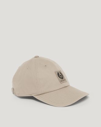 Belstaff Phoenix Logo Cap Unisexs Cotton Dark Sand Size One Size