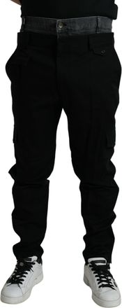 Dolce & Gabbana Cargo Broek met Denim Tailleband
