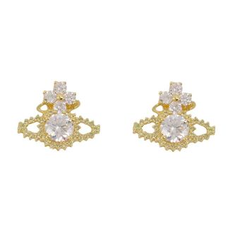 Vivienne Westwood Valentina Orb Oorbellen - Dames - Oorbellen - Geel - ONE Size - Accessoires