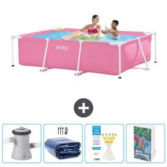 Intex Piscina Con Estructura Rectangular - 220x150x60 Cm - 7-piezas Scb129