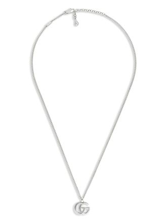 Gucci Halsketting met GG-logo - Zilver