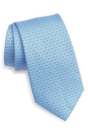 Nordstrom Jacquard Silk Tie in Lt Blue at Nordstrom