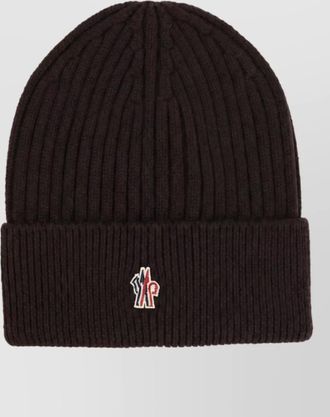 Moncler ribbed wool beanie