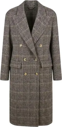 Ermanno Scervino Dames, Mantels, Bruin, Maat: 2XS