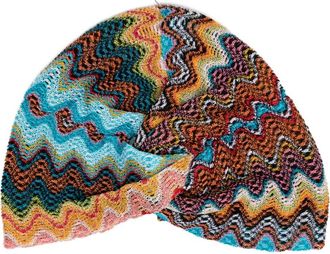Missoni Fascia per capelli con motivo a zigzag - Blu