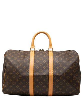Louis Vuitton Borsa da viaggio Keepall 45 con monogramma 1998 - Marrone