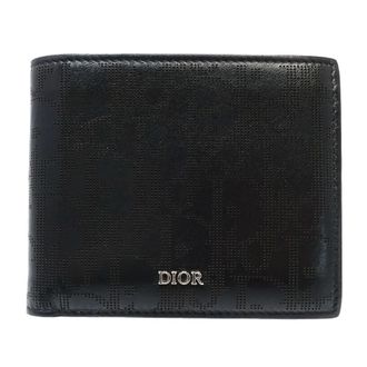 Dior Black Leather Wallet (Bi-Fold) (Pre-Owned)