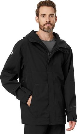Volcom Brighton Full Zip Jacket Mens Jacket Black : 2XL, Mesh/Polyester/Suede